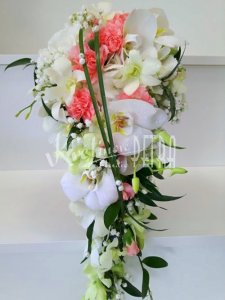 Převislá svatební kytice z orchidejí č. 572