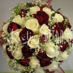Svatební kytice z růží č. 447