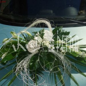 Svatební květiny na auto č. 102