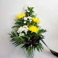 Smuteční kytice z chrysanthém č. 22